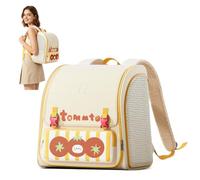 PETCUTE Rolling Cat Backpack,Expandable Pet Carriers for Cats & Small Dogs