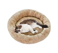 PETCUTE Round Plush Cat Dog Bed,Soft Pet Sleeping Bed Breathable Pet Cushion,Washable Small Dog Bed Pet Bed for Cats and Puppy,Warm and Comfortable Pet Cosy Anti Anxiety Beds with Non-Slip Bottom