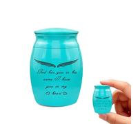 PETCUTE Small Keepsake Urn for Pet Ashes,Stainless steel Memorial Box Urn for Dogs and Cats,Small Keepsake Cremation Urns Ashes Holder,Threaded Lid,Thoughtful Memorial Present