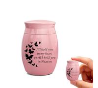 PETCUTE Small Keepsake Urn for Pet Ashes,Stainless steel Memorial Box Urn for Dogs and Cats,Small Keepsake Cremation Urns Ashes Holder,Threaded Lid,Thoughtful Memorial Present