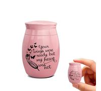 PETCUTE Small Keepsake Urn for Pet Ashes,Stainless steel Memorial Box Urn for Dogs and Cats,Small Keepsake Cremation Urns Ashes Holder,Threaded Lid,Thoughtful Memorial Present