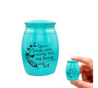 PETCUTE Small Keepsake Urn for Pet Ashes,Stainless steel Memorial Box Urn for Dogs and Cats,Small Keepsake Cremation Urns Ashes Holder,Threaded Lid,Thoughtful Memorial Present