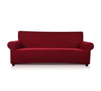 PETCUTE Sofa cover 4 seater stretch couch cover elastic living room sofa protector water resistant Jacquard Polyester Spandex Fabric sofa slipcover Wine red