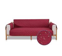PETCUTE Sofa cover waterproof sofa slipcovers Anti Slip armchair covers Quilted Couch Slipcover Sofa Protector for dog, pets Wine red 2 Seater