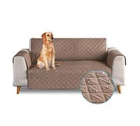 PETCUTE Sofa cover waterproof sofa slipcovers Anti Slip armchair covers Quilted Couch Slipcover Sofa Protector for dog pets Coffee 3 Seater