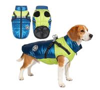 PETCUTE Waterproof Dog Coat with Harness,Winter Warm Jacket,Adjustable,Windproof Pet Clothes Snowsuit,Washable,Reflective Dog Jackets for Small Medium Large Dogs,S
