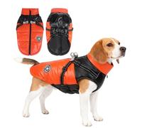 PETCUTE Waterproof Dog Coat with Harness,Winter Warm Jacket,Adjustable,Windproof Pet Clothes Snowsuit,Washable,Reflective Dog Jackets for Small Medium Large Dogs,M