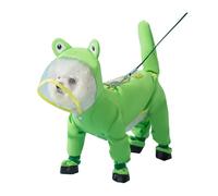 PETCUTE Waterproof Dog Raincoats with Hood for Small Medium Dogs,Reflective Puppy Rain Coat with Harness Hole,Adjustable Dog Rain Jacket Poncho with Four-Legs,Lightweight Pet Raining Jumpsuit