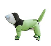 PETCUTE Waterproof Dog Raincoats with Hood for Small Medium Dogs,Reflective Puppy Rain Coat with Harness Hole,Adjustable Dog Rain Jacket Poncho with Four-Legs,Lightweight Pet Raining Jumpsuit