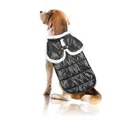 PETCUTE Waterproof Winter Dog Jacket Coat,Warm Dog Clothes with Harness Hole,Dog and Cat Jackets Coats,Pearlescent Cloak Winter Fleece Dog Coat for Small Medium Dogs,Dog Cat Vest for Cold Weather