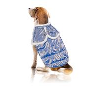 PETCUTE Waterproof Winter Dog Jacket Coat,Warm Dog Clothes with Harness Hole,Dog and Cat Jackets Coats,Pearlescent Cloak Winter Fleece Dog Coat for Small Medium Dogs,Dog Cat Vest for Cold Weather