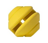 PetDreamHouse Sensory Enrichment Toy Geo-Spherix Ball Yellow | Chewtastic Geometrics Fillables