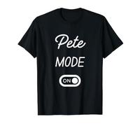 Pete Mode On Name Value Graphic T-Shirt, Men, Black, XL