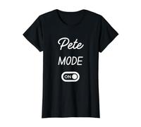 Pete Mode On Name Value Graphic T-Shirt, Women, Black, M