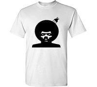Pete Rock Afro - Hip Hop Rap Early Music - Mens Cotton T-Shirt Size XL White