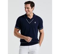 Pete’s Heritage Golf Sweater Polo In Black Iris