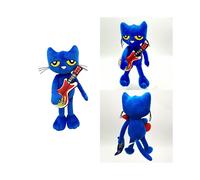 Pete The Cat Guitar Blue Stuffed Animal Game Cartoon Plush Toy Doll Merry Makers