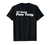 Pete Tong All Gone Pete Tong Backwards E's White Text T-Shirt