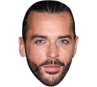 Pete Wicks (Hair Up) Celebrity Mask, Flat Card Face, Fancy Dress Mask