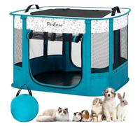PetEase Portable Cat Playpen Dog Crate, Foldable Pet Cage for Rabbit Puppy Hamster, Indoor/Outdoor Cats Enclosure Cages Tent