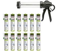 Petec 12X Disc Adhesive 310Ml + Dispensing Gun