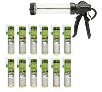 Petec 12X Disc Adhesive Eco 290Ml + Dispensing Gun