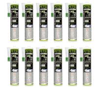 Petec 12x Disc Adhesive High Speed Cartridge 290ml + Dispensing Gun