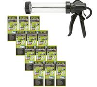 Petec 12X Disc Adhesive Set 310Ml + Dispensing Gun