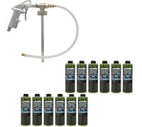 Petec 12x Steinschlag- & Underbody Coating Water Based Dark Grey 1L+ Ubs-Pis
