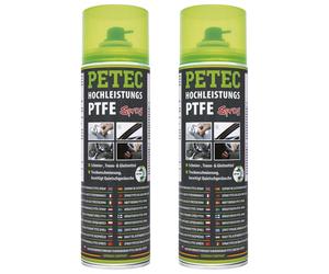 Petec 2X PTFE Spray Transparent 500Ml