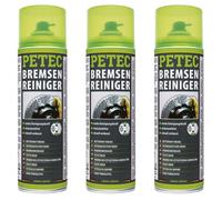 Petec 3X Brake Cleaner Mounting Cleaner Degreaser 360° Valve Spray 500Ml
