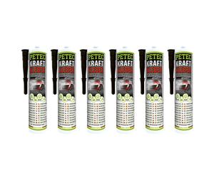 Petec 6x Power Adhesive Glue Black 290ml