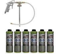 Petec 6X Underbody Protection Bitumen Suction Cup Black 1L + UBS Gun