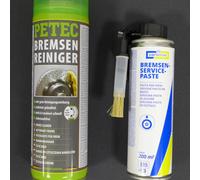 Petec Brake Cleaner Degreaser 500ml + Cartechnic Assembly Paste 200ml