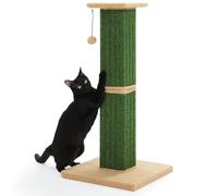 PETEPELA Large Scratching Post for Cats, 82 cm High | Sturdy scratching post for indoor cats with large base plate and play ball