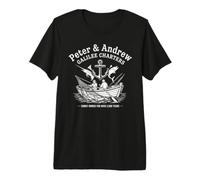 Peter and Andrew Galilee Charters Biblical Fisherman Premium T-Shirt