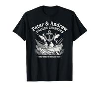 Peter and Andrew Galilee Charters Biblical Fisherman T-Shirt