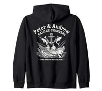 Peter And Andrew Galilee Charters Biblical Fisherman Zip Hoodie