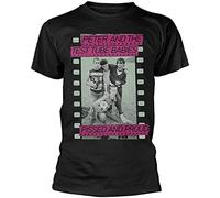 Peter and The Test Tube Babies - Black Men T Shirt - Pissed and Proud oi Black