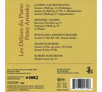 PETER ARONSKY: LES DELICES DU PIANO - BEETHOVEN/CHOPIN/MOZART/SCHUBERT/SCHUMANN