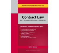 Peter Clarke Straightforward Guide to Contract Law Paperback Book Peter Clarke Multicolor