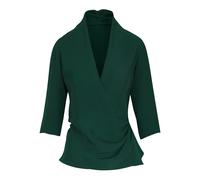 Peter Cohen draped tie blouse - Green XS-S-XL