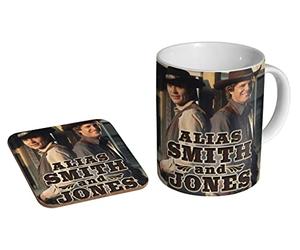 Peter Duel Alias Smith and Jones - Ceramic Coffee Mug + Coaster Gift Set