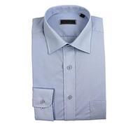 Peter England Mens Extra Long Plain Shirt Light Blue