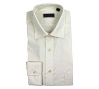 Peter England Mens Plain King Size Shirt Ecru