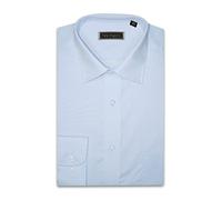 Peter England Mens Plain King Size Shirt Light Blue