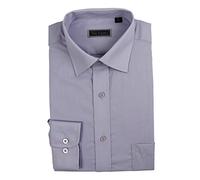 Peter England Mens Plain Purple King Size Short Sleeve Shirts