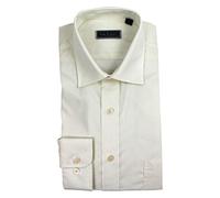 Peter England Mens Plain Shirt-Ecru-15