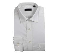 Peter England Mens Plain Shirt, White,15.5-White-15.5