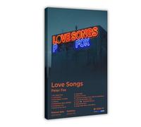 Peter Fox Art Poster Hip Hop Music Album Love Songs Cover Tracklist Stylish Rapper Singer Fans Gift Rap Room Decor Canvas Poster Wall Art Decor Print Picture Paintings for Living Room Bedroom Decorati